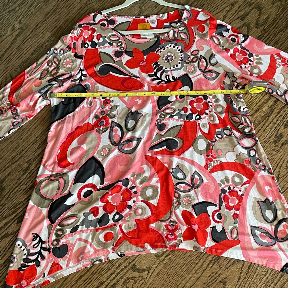 Ruby Rd Tunic Top 1X - Picture 5 of 8